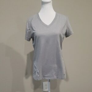 Under Armour Women's Gray V-Neck Top